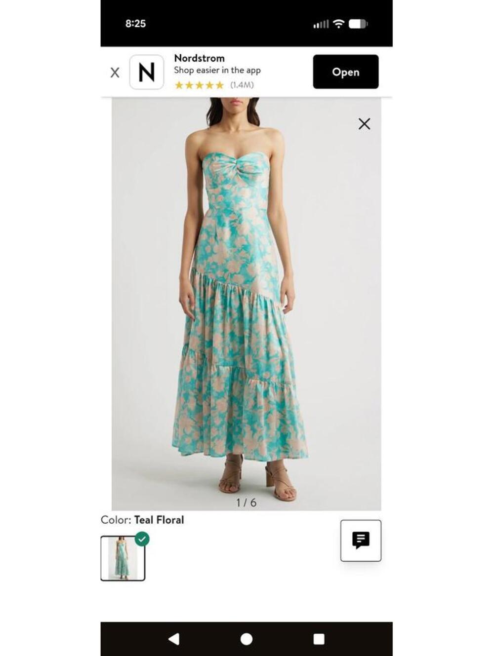 NWT Hutch Phoebe Strapless Maxi Cocktail Dress Size 12